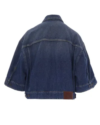 Max Mara Womens Cropped Jacket Liuti Medium Vintage Cotton Shirt