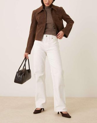 Calvin Klein Jeans Jeans dritti anni 90 bianchi-Bianco