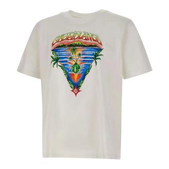 Casablanca Innocence Triangle Short Sleeve T-Shirt - male - Casablanca - T-Shirts - White - 2XL - Tops