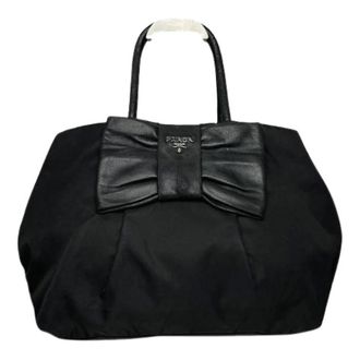 Prada Pre-owned Tote Bags, female, Black, Size: ONE SIZE Pre-owned Vintage Tote Bag