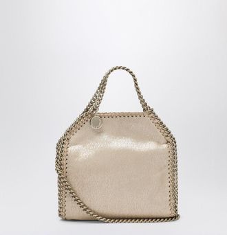 Stella McCartney Gold Metallic Micro Falabella Tote Bag