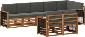 vidaXL Conjunto De Sof&aacute;s De Exterior 7 Uds. Vidaxl