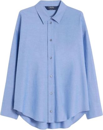 Max Mara Shirts - Dames - Overhemden - Blauw - S - Overhemden