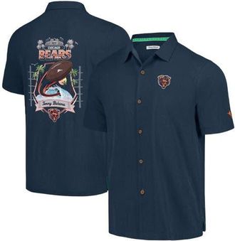 Tommy Bahama Mens Tommy Bahama Navy Chicago Bears Tidal Kickoff Camp Button-Up Shirt at Nordstrom, Size Small