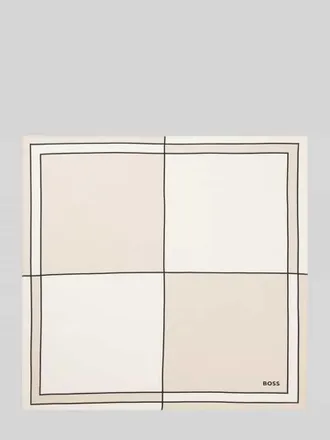 HUGO BOSS Tuch aus reiner Seide Modell VIVENCY_B_60*60 in Beige, Gr&ouml;&szlig;e 1
