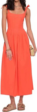 Heartloom Malani Midi Dress In Orange