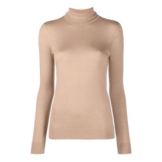 Ralph Lauren Turtlenecks, female, Beige, M, Ribbed Turtleneck Jumper