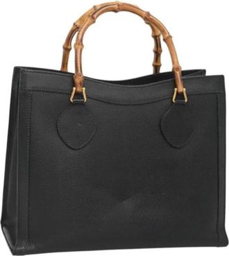 Gucci Tweedehands leren handtassen - Dames - Vintage Shopper - Zwart - ONE Size - Leer - Vintage