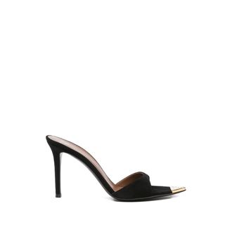 Giuseppe Zanotti Black Embellished Crystal Heels