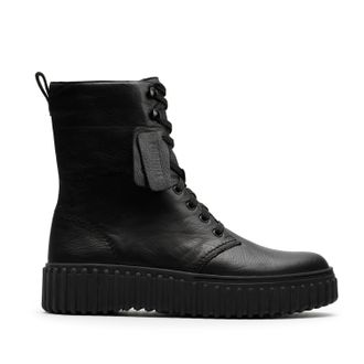 Clarks Torhill Style in Black Leather