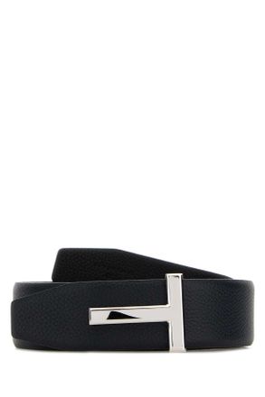 Tom Ford Midnight Blue Leather Reversible Belt