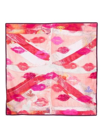 Vivienne Westwood Foulard Union Jack Kiss - Rosa