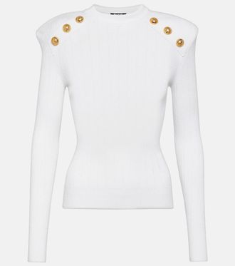 Balmain Embellished knit sweater