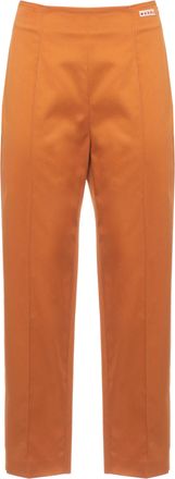 Marni Orange Side Zip Cotton Pants
