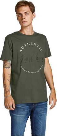 Jack & Jones Jack And Jones Heren Corp Katoenen T-Shirt (5-pack) (Wit/Grijs/Bourgondi&euml;/Kaki/Navy)