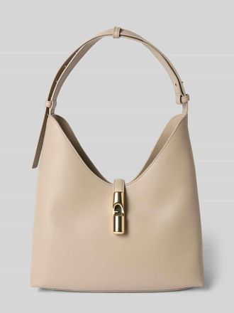 Furla Handtasche mit Logo-Detail Modell Goccia in Beige, Gr&ouml;&szlig;e 1
