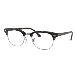 Ray-Ban Glasses, unisex, Brown, Size: 51 MM Clubmaster Optical Frame