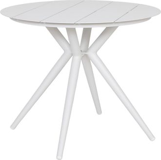 Wanderlust Deco Mesa De Aluminio Blanca D90x75h Cm