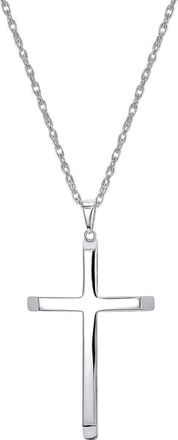 Candela Jewelry Cross Pendant Necklace in Silver at Nordstrom Rack