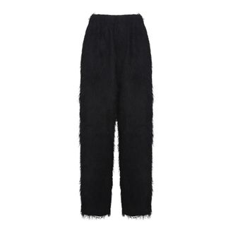 Frankie Shop Sweatpants, female, Black, Size: XL Baxter Fringed Track Pants