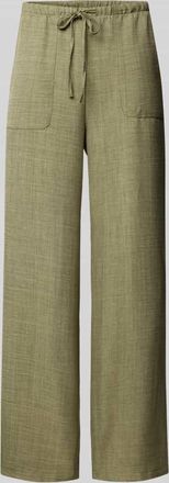 Vero Moda Regular Fit Weite Hose mit elastischem Bund Modell MELANEY in Oliv, Gr&ouml;&szlig;e M