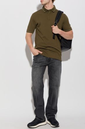 Emporio Armani T-shirt With Embroidered Logo, Mens, Green