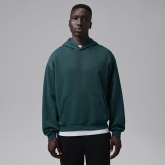Nike Jordan Mens Jordan Sport Hoop Fleece Pullover Hoodie in Green | IM7551-378