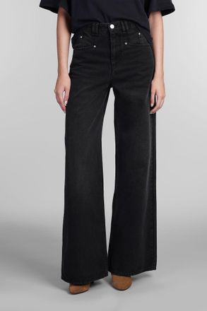 Isabel Marant Jeans Lemony in cotone nero