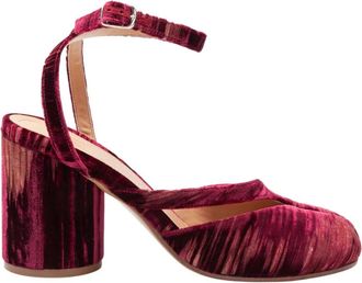 Maison Margiela Tabi Sandal Pump - Dames - Pumps - Rood - 37 1/2 EU - Leer - Schoenen