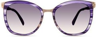 MODO Round Sunglasses in Purple Stripe at Nordstrom Rack