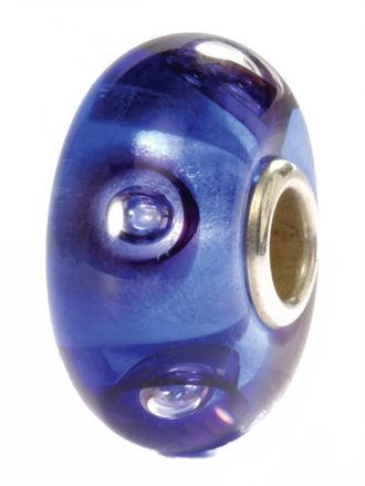 Trollbeads Womens Bubbles Glass Bead Charm In Blue