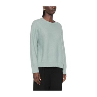Fabiana Filippi Round-neck Truien - Dames - Ronde hals truien - Groen - 3XS - Truien & Vesten