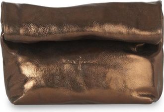 Cortana Delhi Clutch - Dames - Clutches - Bruin - ONE Size - Leer - Tassen