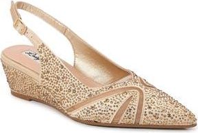 Lady Couture Daniel Embellished Slingback Pump in Gold at Nordstrom Rack, Size 13