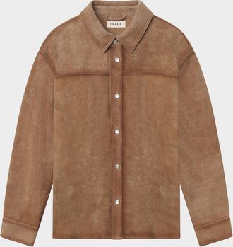 Frame Denim Men & apos;s Suede Snap-Front Shirt Jacket