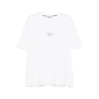 Stone Island Heren, Tops, Wit, Maat: L