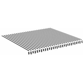 vidaXL Vidaxl - Tela De Repuesto Para Toldo Gris Antracita Y Blanco 4x3,5 M