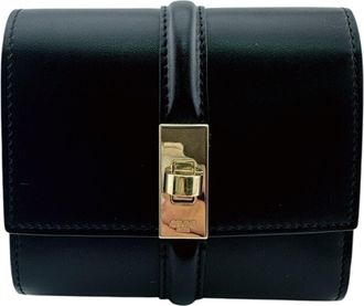 Celine Black Leather Wallet (Tri-Fold) (Pre-Owned)