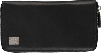 Versace Leren ritsportemonnee - unisex - Portefeuilles - Zwart - ONE Size - Leer - Accessoires