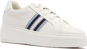 FRANKiE4 Riley Platform Sneaker in White/Blue at Nordstrom, Size 8.5