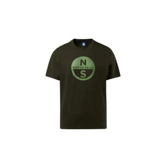 North Sails T-Shirts, male, Green, Size: 2XL T-shirt Big Logo