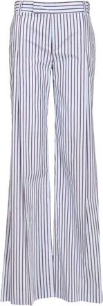 Federica Tosi Broeken, Dames, Blauw, S, Katoen, Klassieke Katoenen Broek