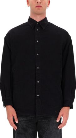 Diesel Black Relaxed Solid Shirt