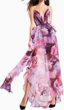 Jovani Sleeveless Gown In Print