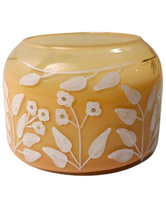 Sagebrook Home 6In 33Oz Jasmine Floral Pattern Candle