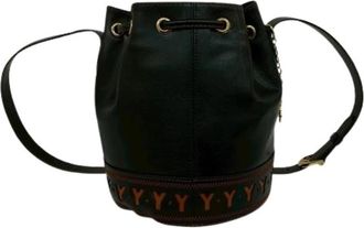 Saint Laurent Pre-owned Shoulder bag - Dames - Vintage Tas - Zwart - ONE Size - Leer - Vintage