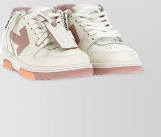 Off-white leather out of office low-top sneakers