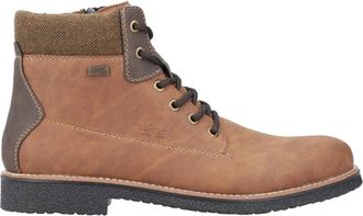 Rieker Lace-Up Boots - Heren - Veterlaarzen - Bruin - 42 EU - Wol - Schoenen