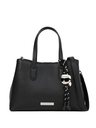Karl Lagerfeld small K/Ikonik tote bag - women - Polyester/Polyurethane - One Size - Black