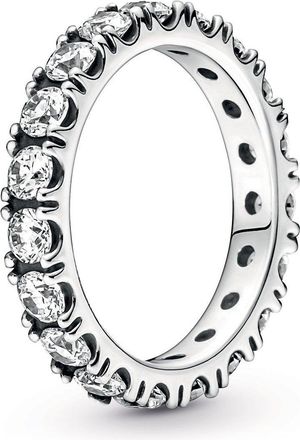 Pandora Sterling Silver Sparkling Row Eternity Ring, Size 48